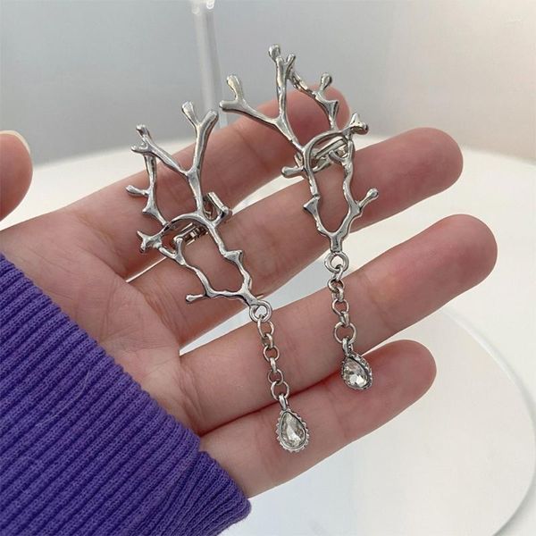 Rücken Ohrringe Geweih Nicht durchbohrt Clip Ohr Manschetten Für Frauen Männer Silber Trend Schmuck Dropship