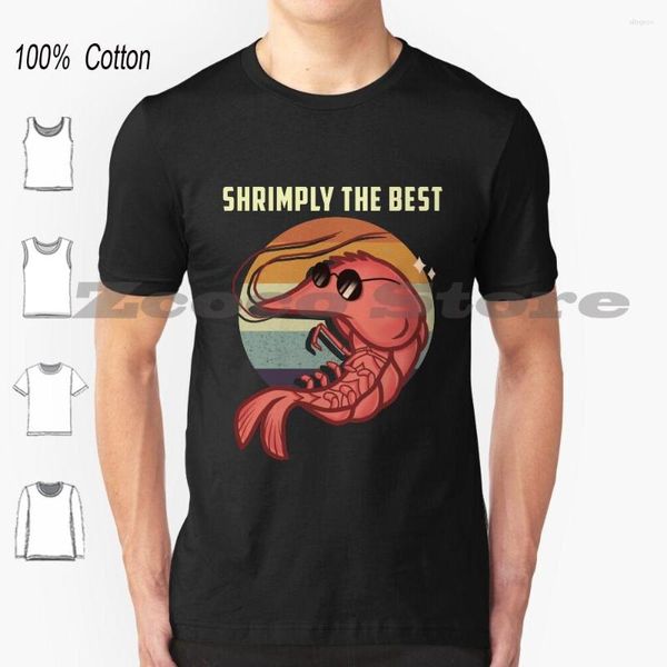 Herren T-Shirts Shrimply The Funny Shrimp Shrimping Season Shirt Baumwolle Bequem und hochwertig