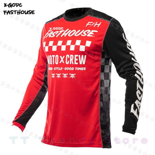 Рубашки для велоспорта Топы BMX велосипедный трикотаж Мото мотокросс mtb mx maillot ciclismo hombre dh скоростной спуск по бездорожью Горная рубашка 230911