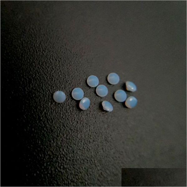 Свободные бриллианты 244 хорошего качества, устойчивые к высоким температурам, нано-драгоценные камни, огранка, круглая 0,8-2,2 мм, очень светлый опал, небесно-голубой синтетический материал Dhgarden Dhqux