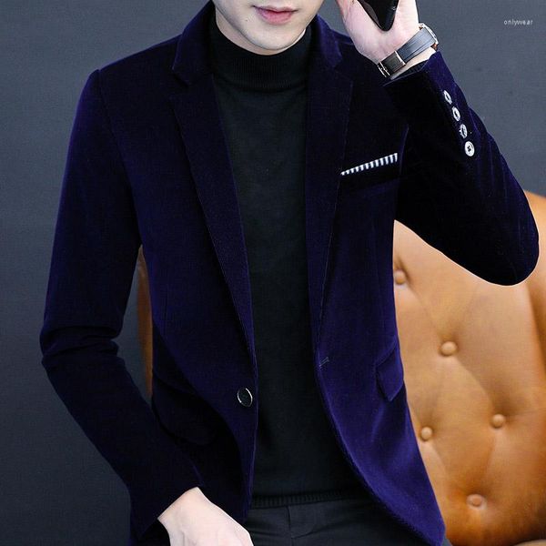 Herrenanzüge High-End-Boutique-Mode Hübscher Four Seasons Business Casual Kleiner Anzug Koreanische Version Slim Trend Karierter Mantel