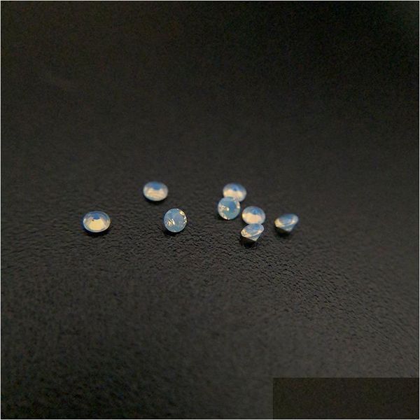 Diamantes soltos 277 boa qualidade resistência a altas temperaturas nano gemas faceta redonda 0,8-2,2 mm muito leve opala branco amarelado Dhgarden Dhrtt