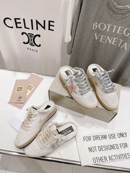 Goldene Frauen neue Designer Super Star Sneakers Freizeitschuh Italien Mode klassische weiße Do-alte schmutzige Hausschuhe Schuhe