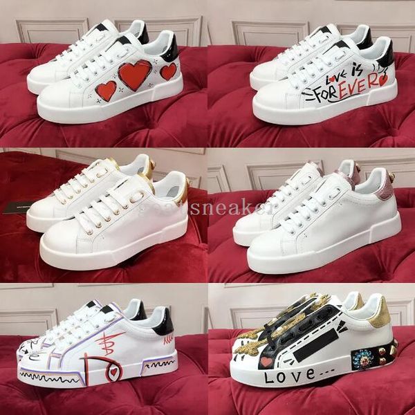 Designer Daymaster Freizeitschuhe Duban Ghana Buchstabe D G Sneakers Herren niedrige flache Sorrento bedruckte weiße und schwarze Ledersneaker