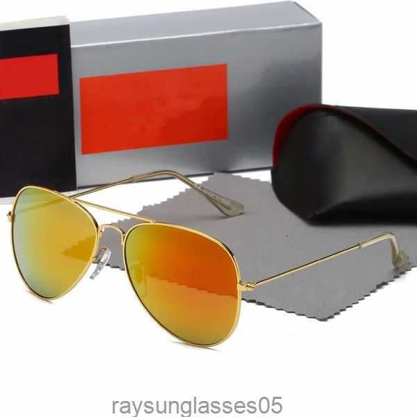 Солнцезащитные очки высокого качества Ray для мужчин и женщин, винтажные брендовые солнцезащитные очки Pilot с ремешком UV400 Bans Ben с коробкой и футляром 3025698y