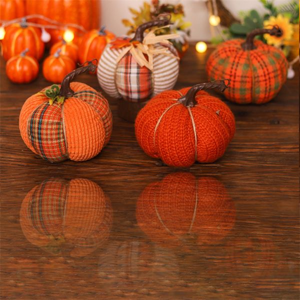 Cena de halloween vestir desenhos animados tecido colorido abóbora decoração de mesa cross border decoração de mesa de ação de graças adereços