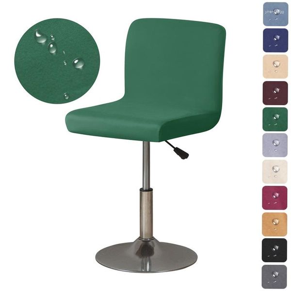 Capas de cadeira Spandex Bar Capa Curto Back Stool Seat Slipcovers El Banquet Jantar Pequeno Tamanho Caso Cor Sólida