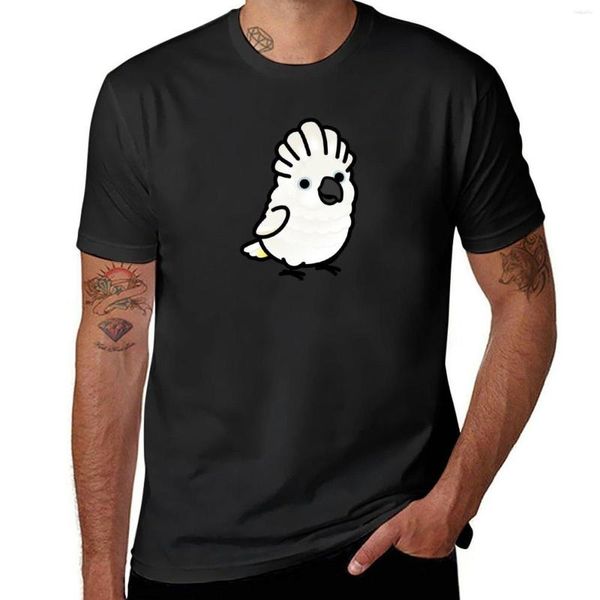 Regatas masculinas gordinha guarda-chuva cacatua camiseta roupas estéticas simples camiseta masculina