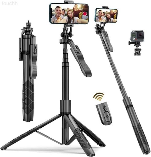 Treppiede mobile Treppiede flessibile per iPhone e telefoni Android Piccolo treppiede portatile con telecomando wireless e registrazione video clip/Vlogging L230913