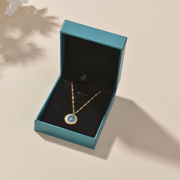 Schmuck Beutel Halskette Box Für Geschenk Vitrine Verpackung Boxen Anhänger Kette Lagerung Requisiten Shop Großhandel