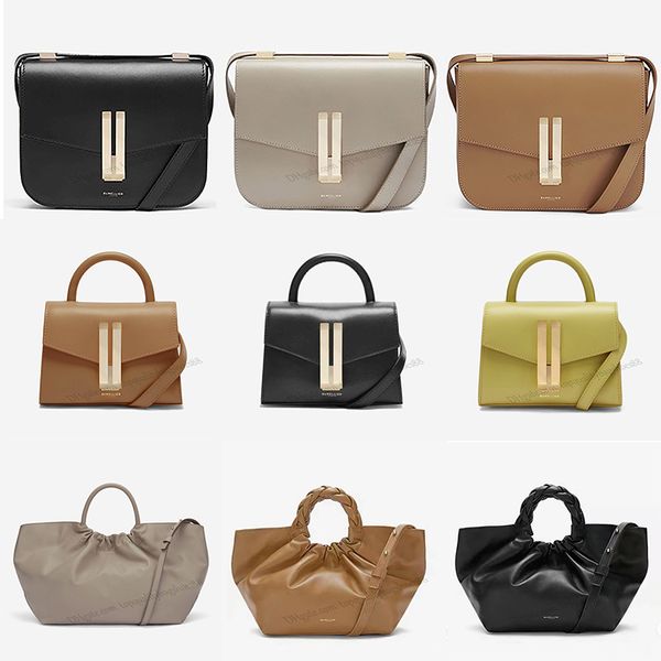 Demellier taupe pürüzsüz nano montreal çanta içinde vancouver tofu çantaları klasik deri crossbody omuz çantası küçük çanta tasarımcısı messenger el çantaları