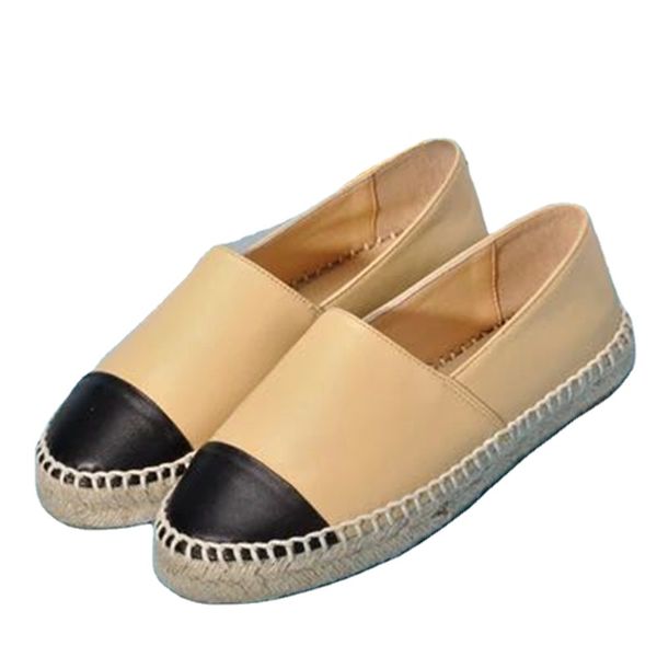 Klassische Mode-Damen-Espadrilles-Schuhe, Damen, lässig, flach, Absatz, echtes echtes Leder, Slipper, Slip-on-Plattform, Fisherman, bequemer Abendschuh