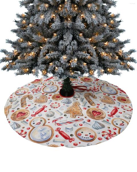 Рождественские украшения Пряничный человечек, снеговик, елка, юбка, рождественские товары для дома, юбки, базовая крышка