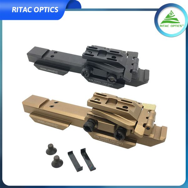 G33 558 Kırmızı Nokta Mount Wilcox Flip Monte Ring Yükseltici Picatinny Adaptör Rollover Bracket Taktik Aksesuarlar Exps 3 Holo 558 G33 G43 Büyüteç