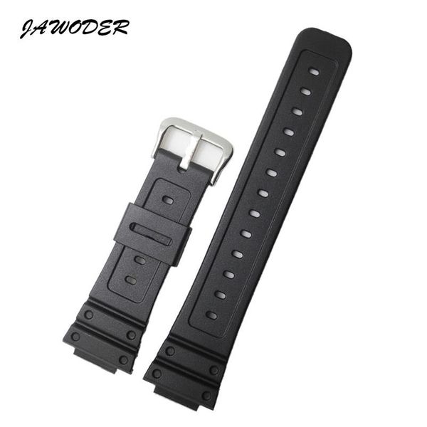 Jawoder pulseira de relógio de borracha de silicone preto 26mm pulseira para DW-5600E DW-5700 G-5600 G-5700 GM-5610 esportes relógio straps2200