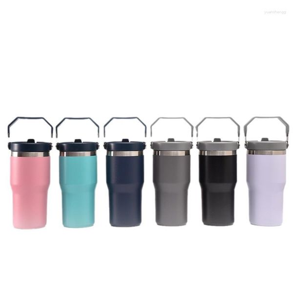 Wasserflaschen Four Seasons Fit 20oz 30oz 304 Edelstahl-Autobecher im Freien tragbare Vakuumisolierung und Kälte