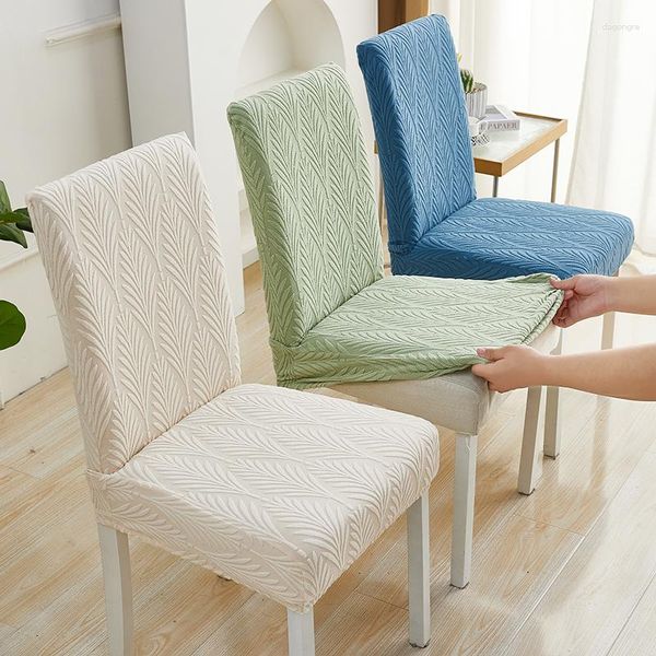 Cadeira cobre sala de jantar coverstretch jacquard parson slipcover removível protetor lavável para casa restaurante banquete