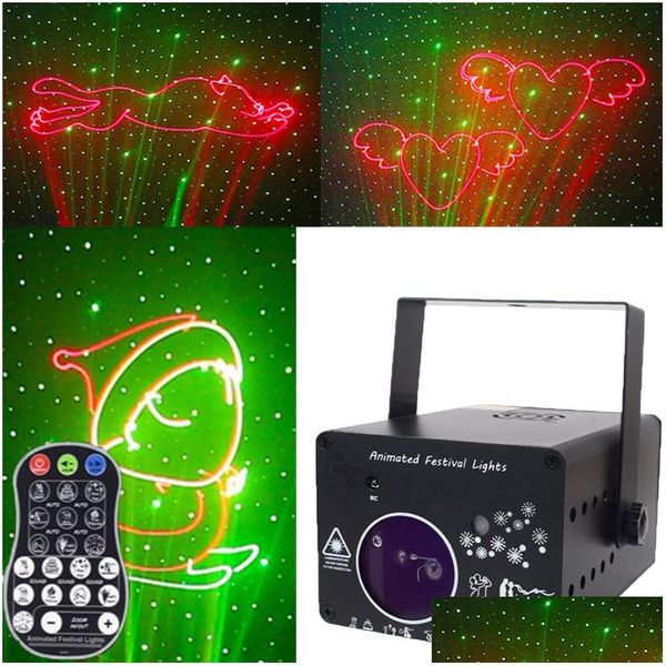Illuminazione laser Led 3D Dmx 512 Stage Colorf Proiettore Linea Animazione Lampada di proiezione Bar Famiglia Ktv Flash Beam Attrezzatura musicale Danza Dr Dh13H