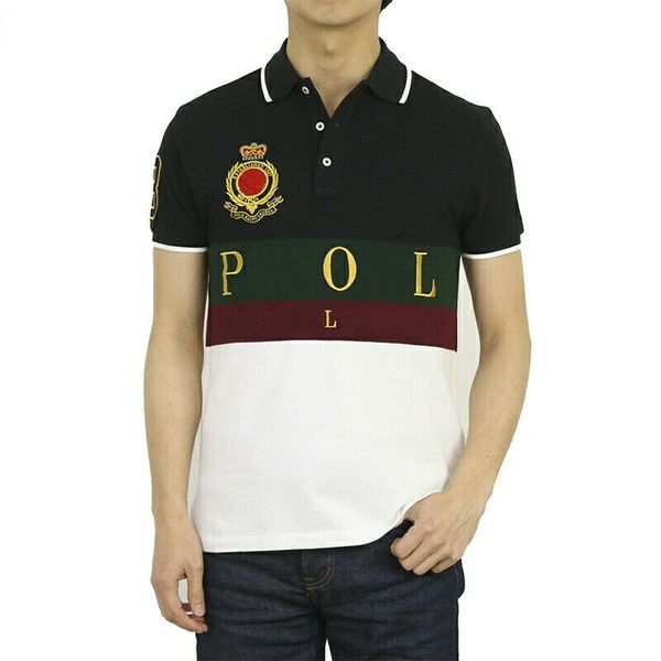 2025ss europa e américa novo produto moletom polos camisa bandeira americana marca polos masculino de manga curta camiseta masculina S-6XL