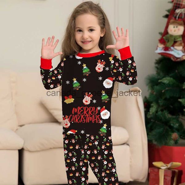 Conjunto de roupas femininas para dormir, conjunto de roupas combinando para a família, pijama de Natal para família, pai, mãe e filha, filho, crianças, roupa combinando, macacão de bebê menina Pyj