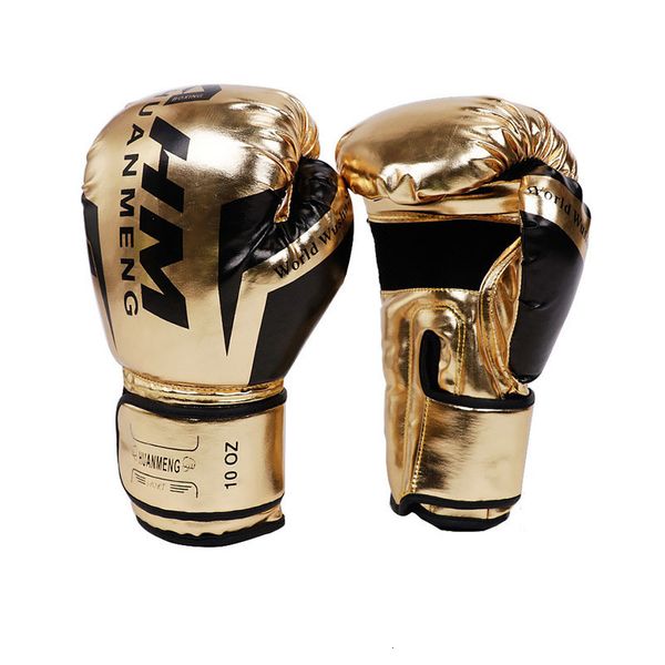 Luvas esportivas Luvas de boxe PU para homens mulheres brilhantes Karate Muay Thai Guantes de Boxeo Luta Livre MMA Sanda Treinamento Adultos Crianças Equipamentos 230912