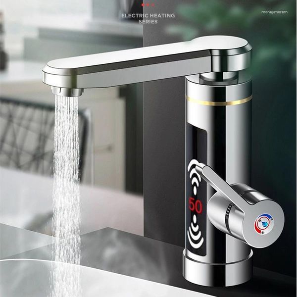Waschbeckenarmaturen für Badezimmer, sofortige elektrische Heizung, Wasserhahn für Privatküche, schneller thermoelektrischer Warmwasserbereiter