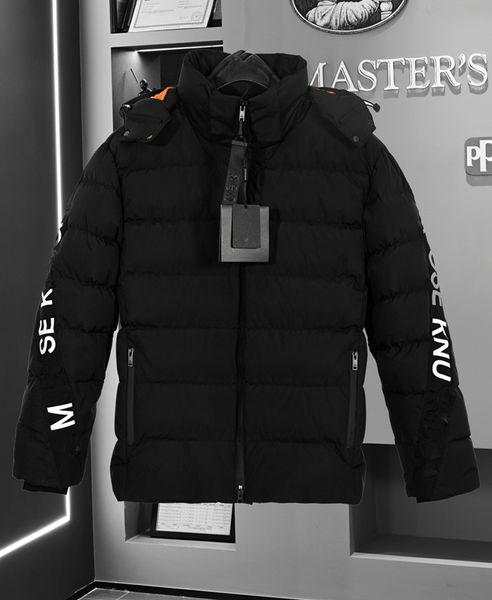 Knucke Puffer Ceketler Erkekler Tasarımcı Gerçek Coyote Kürk Dış Mekan Wyndham Windinger Jassen Dış Giyim Kapüşonlu Fourrure Mantau Aşağı Ceket Ceket Hiver Parka Doudoune