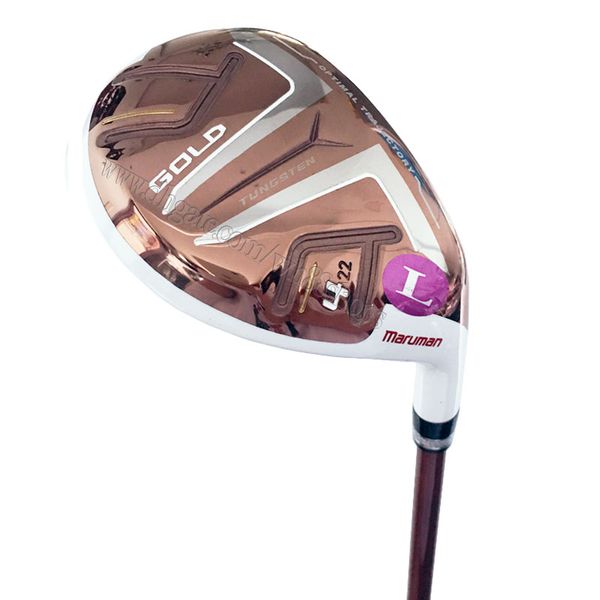 Женщины с правой рукой Maruman Golf Clubs Шаттл Золотые Гибриды Golf Wood 4/22 Loft L Flex Graphite Wans