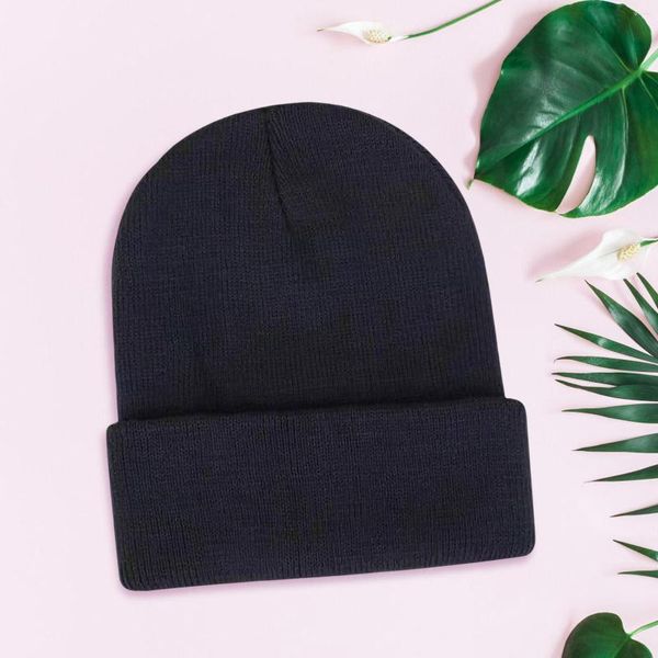 Berretti Semplice Cappello Lavorato a Maglia Unisex 8 Tinta Unita Elastico per Il Freddo Indossare Scaldatesta D88