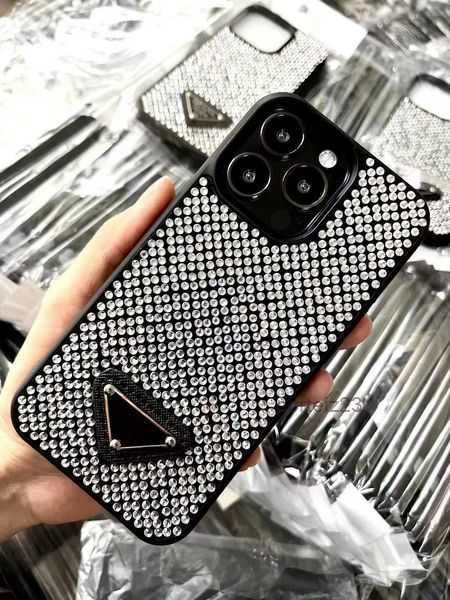 Luxuriöse Glitzer-Handyhüllen für iPhone 13 Pro Max i 14 11 14Promax 13 14Pro, Modedesigner, glitzernde Strasssteine, Diamant-Juwelenbesatz, 3D-Kristall, Frauen-Rückseite