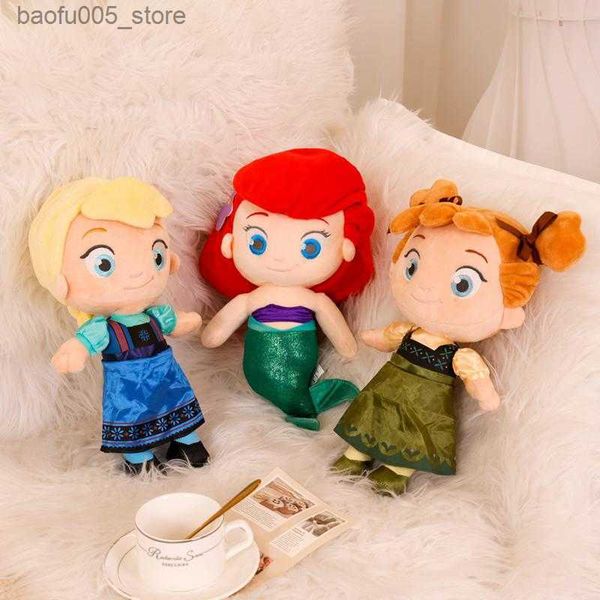 Bambole di peluche di nuova qualità bambola di pezza stile principessa carino sirena bambole di peluche migliori giocattoli regalo per bambini ragazze decorazioni per la casa regalo di compleanno Q230913