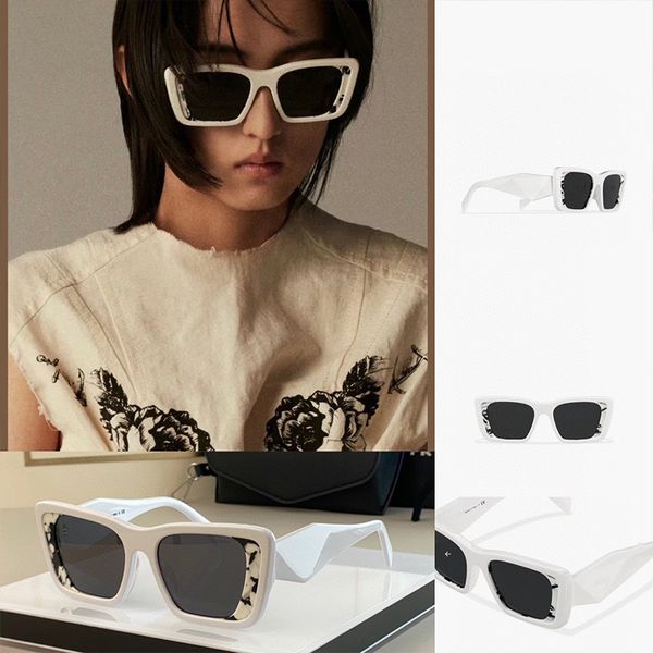 P Home neueste Farbe SPS08Y Herren- und Damen-Sonnenbrille, klassischer Retro-Mode-Stil, UV-beständig, rechteckige Katzenaugen-Sonnenbrille, Top-Qualität