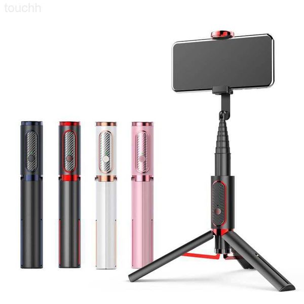 Selfie Monopods Integrado Bluetooth Mobile Phone Selfie Stick com Tripé Controle Remoto Mini Multi-Função Selfie Stick DHL Grátis L230913