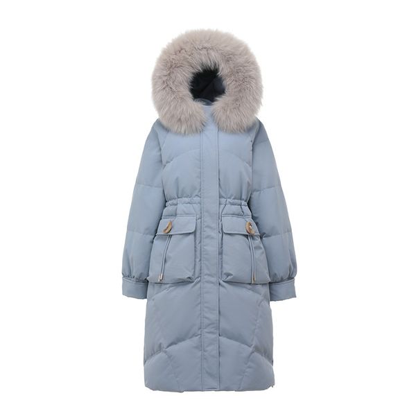 Damen Daunenmantel mit Fellkapuze, Daunenparka, Pufferjacke, Wintermäntel, Übergröße 3XL, 4XL, 5XL