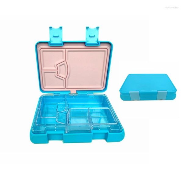 Stoviglie SSPH Design dello stampo, lavabili in lavastoviglie, senza BPA, grande capacità, 4-6 scomparti, Bento Lunch Box