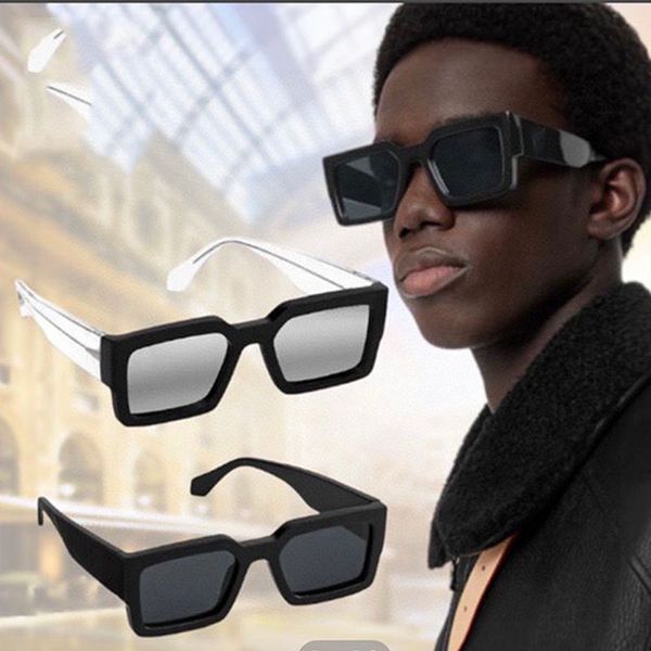 Designer-Sonnenbrille mit hochwertigen UV400-Radreisefotos, quadratischer Rahmen Z1579 mit Metallbuchstaben an den Beinen, geeignet für trendige und coole Männer und Frauen