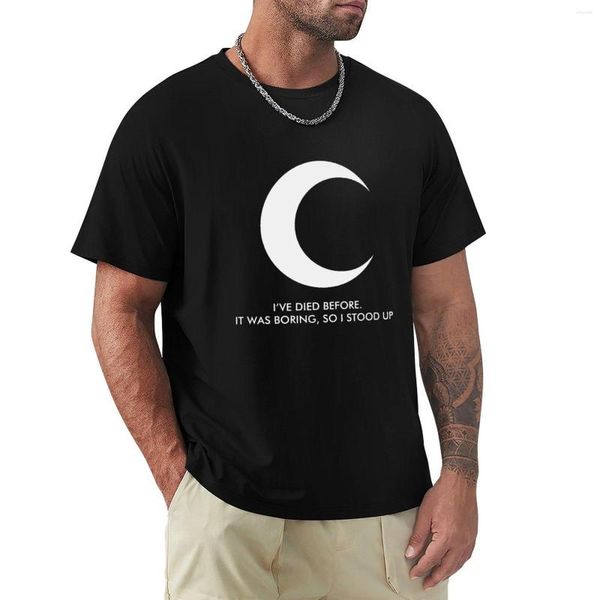 Polo da uomo Moon Knight - T-shirt I've Died Before Magliette per ragazzi Abbigliamento anime T-shirt per tifosi sportivi Confezione da uomo