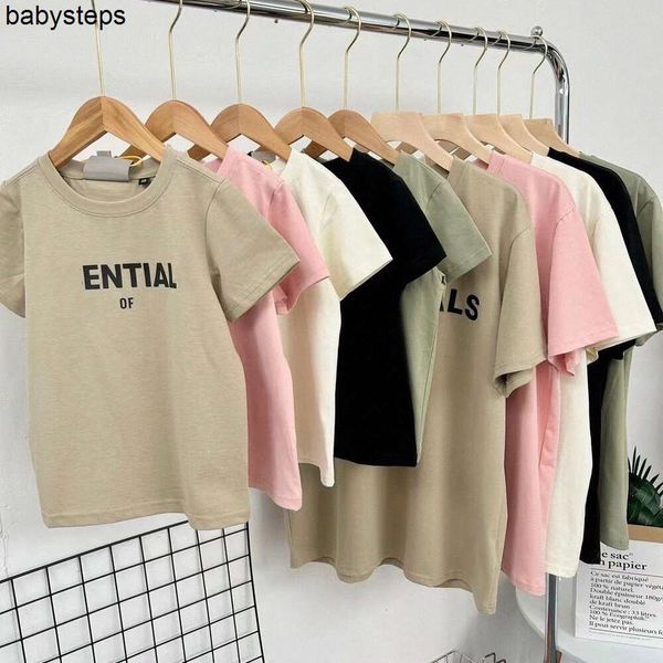 T-shirt per bambini ess Bambini Ragazzi Vestiti Maniche corte Magliette Ragazze Gioventù Magliette casual Bambino Lettera Stampata Abbigliamento Uomo Donna Famiglia Mat 19hc #