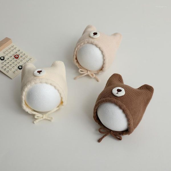 Berretti Coreano Cartone Animato Orso Cappello Da Bambino Carino Bambini Inverno Caldo Protezione Per Le Orecchie Berretti Lavorati A Maglia Berretti Per Bambini Ragazzi Ragazze Cappelli All'uncinetto Gorros