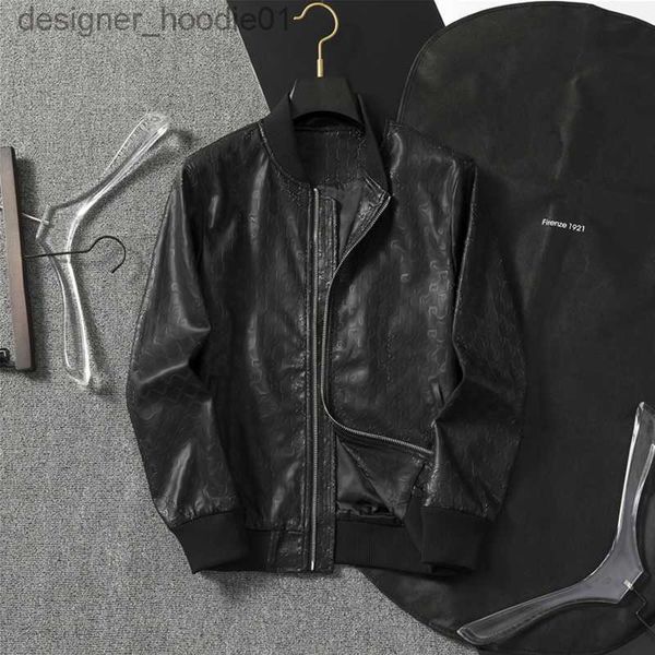 Männer Pelz Faux Pelz Männer Rindsleder Mantel männer Echte Leder Jacke Vintage Stil Mann Leder Kleidung Motorrad Biker Jacken L230913