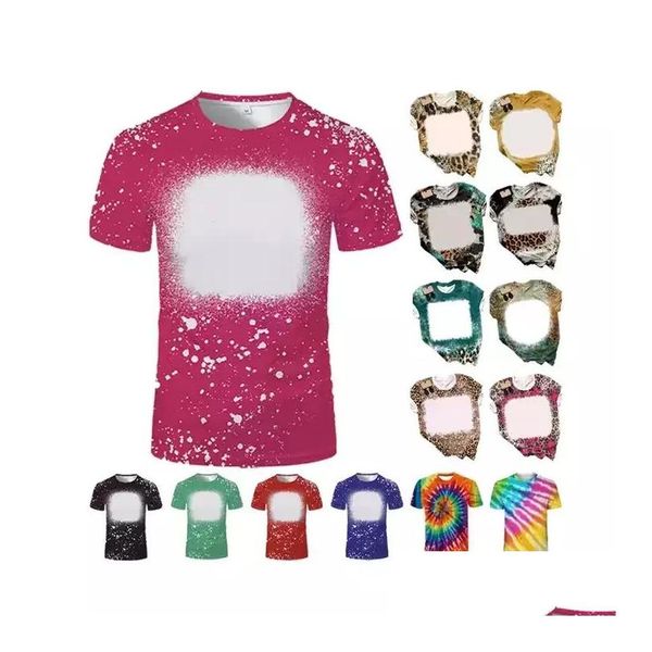 Altre forniture per feste festive All'ingrosso della fabbrica 2T-5Xl T-shirt sbiancate Sublimazione Blanks Logo personalizzato per stampa fai da te Bambini Adts Top Dh3Tu