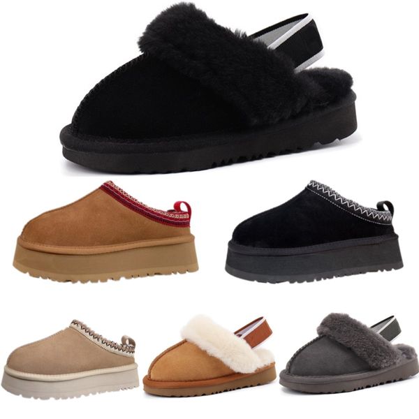 Kinder Lies Hausschuhe Klassische Plattform Tasman Slides Australie Kleinkind Li Stiefel Kinder Winter Warm Clog Flauschige Fellschuhe Jungen Mädchen