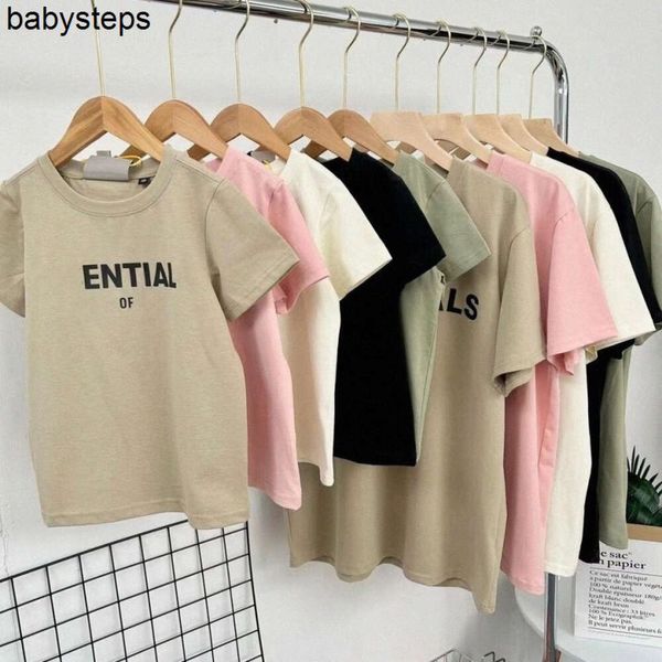 Kinder T-shirts Essentials Kinder Jungen Kleidung Kurze Ärmel T-shirts Mädchen Jugend Casual T Shirts Kleinkind Brief Gedruckt Kleidung Männer Frauen familie Matte M3L8 #