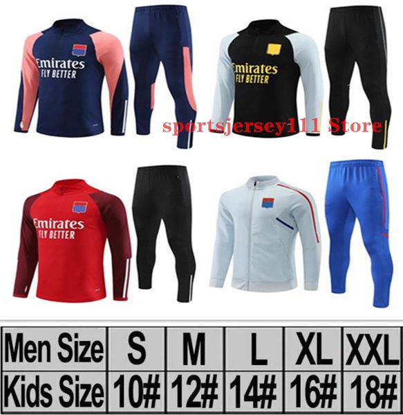 2023 2024 Lyon Soccer Tracksuits 23 24 Olympepes Lyonnais Caqueret tolisso выживание Jeffinho ol Aouar футбольный костюм Man and Kids Sportswear