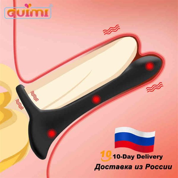 Pênis vibrador brinquedos sexuais para casais anel vibratório ereção clitóris estimulador butt plug adulto erótico para men232f