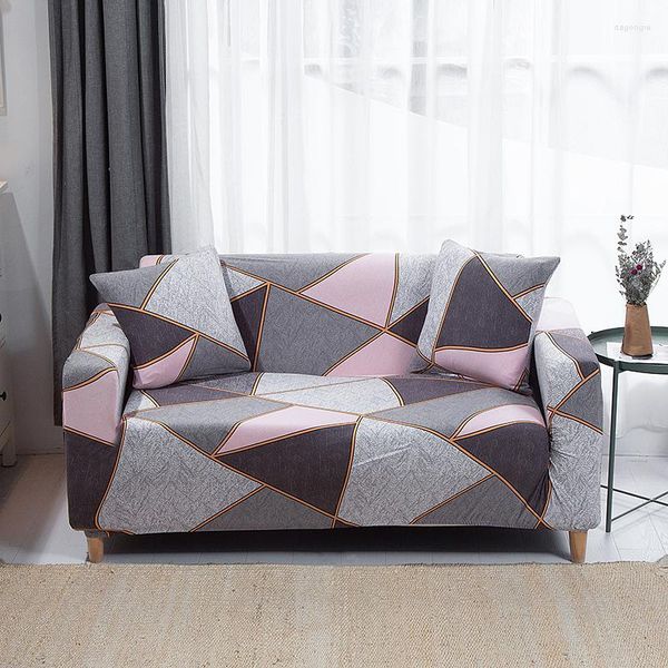 Cadeira cobre geometria impressa sofá slipcovers estiramento para sala de estar elástica capa de sofá toalha protetor de móveis