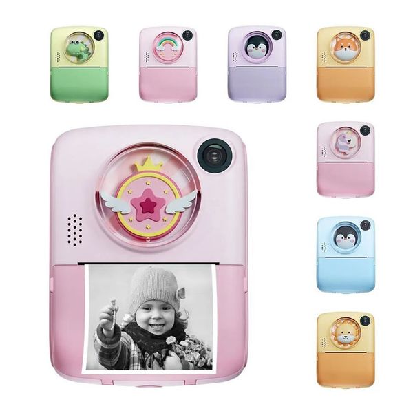 Kinder-Sofortdruck-Spielzeugkamera für Kleinkinder im Alter von 3–12 Jahren, Jungen und Mädchen, Geburtstagsgeschenke mit 1080P-HD-Videoaufzeichnung, Kinder-Selfie-Digitaldruckkamera