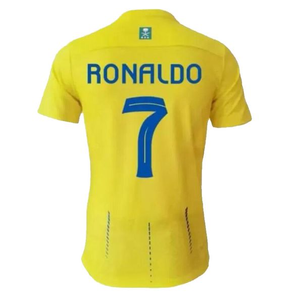 Maillots de football Al-Nassr FC MANE 2023 2024 Accueil Ronaldo Gonzalo Martinez Talisca Ghislain Konan Vincent Aboubakar Maillots de football Al-Nassr