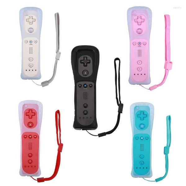 Gamecontroller Wireless Remote Gamepad Controller für Wii Control Joystick Joypad mit Silikonhülle Zubehör