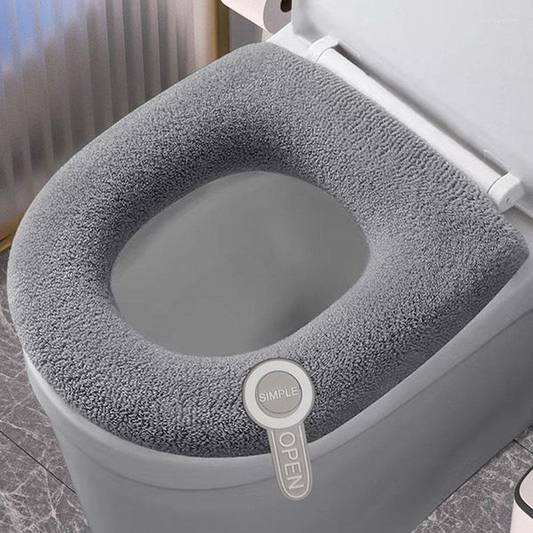 Coprisedili per WC Coprisedili universali Adesivo lavabile Cuscino per bagno Cuscino morbido e caldo Accessori